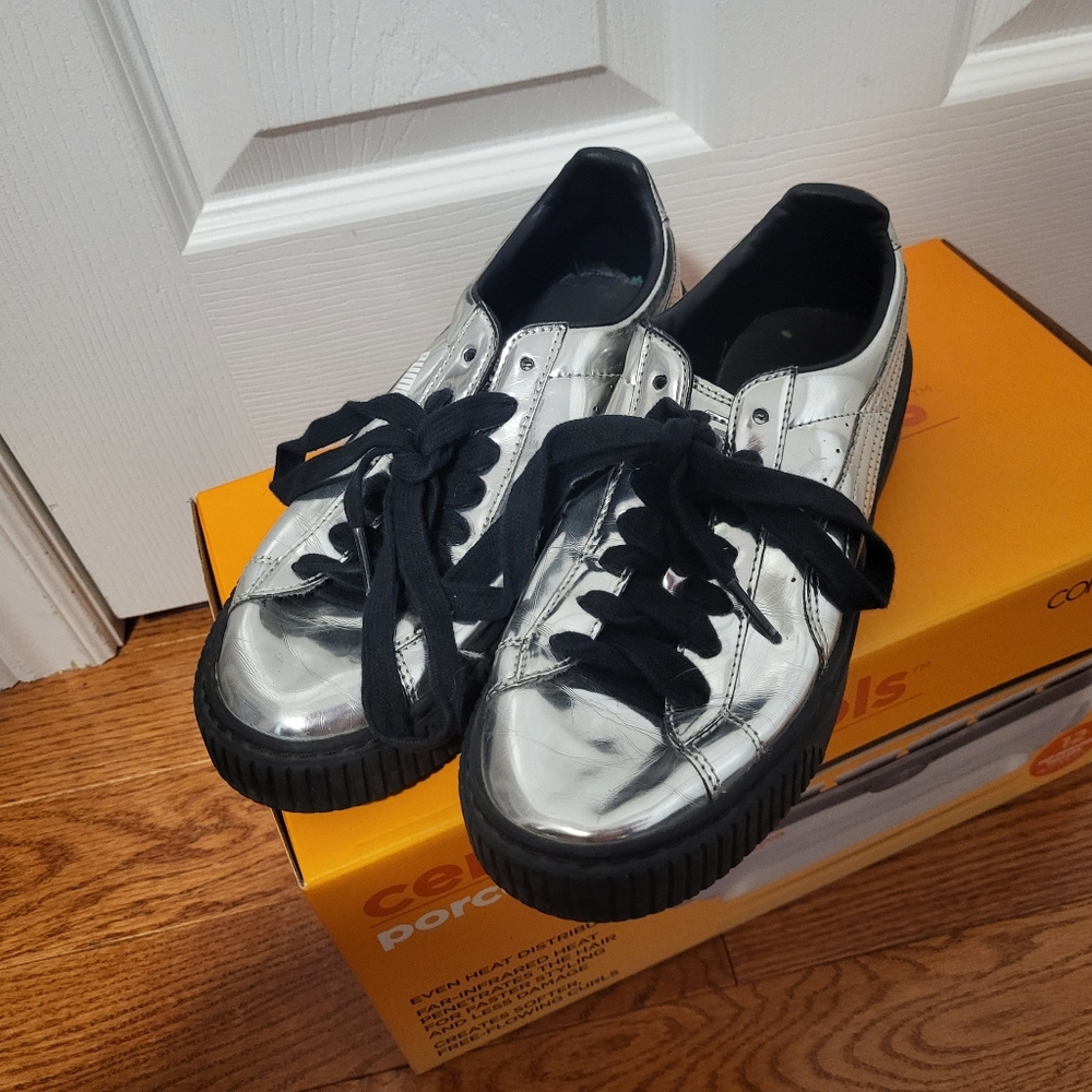 Silver Puma Shoes